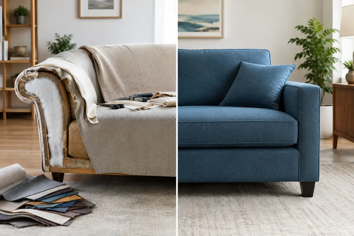 Reupholstery Versus Sofa Replacement Compared