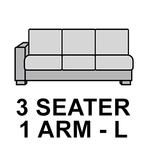 3 Seater – Single Arm – Left